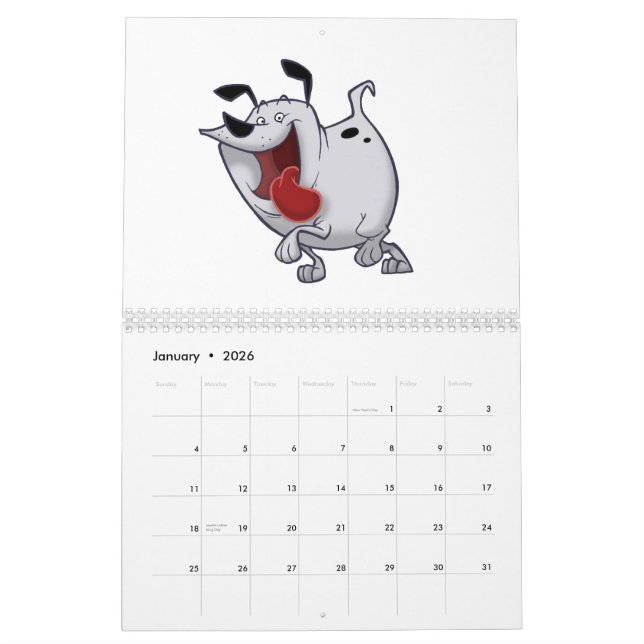 "Que calendário de parede do caráter" 2009 (Jan 2026)