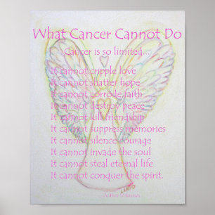 Que Cancer Não Pode Fazer Poem Poster Impressão