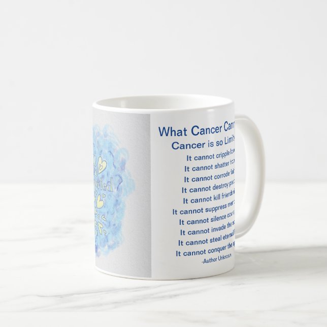 Que Cancer Não Pode Fazer Xícara De Café (Frente Esquerda)