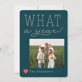 Que Cartão com fotos De Férias De Um Ano