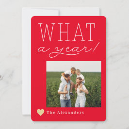 Que Cartão com fotos De Férias De Um Ano
