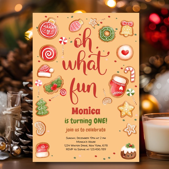 Que convite de aniversário de natal divertido (Criador carregado)