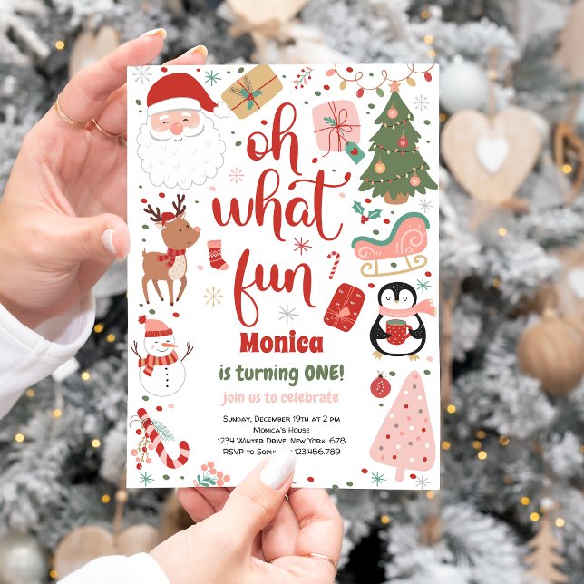 Que convite de aniversário de natal divertido (Criador carregado)