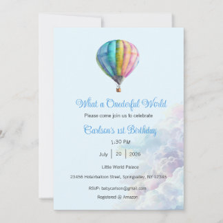 Que Convite para um Mundo Onederful, 1º Aniversári