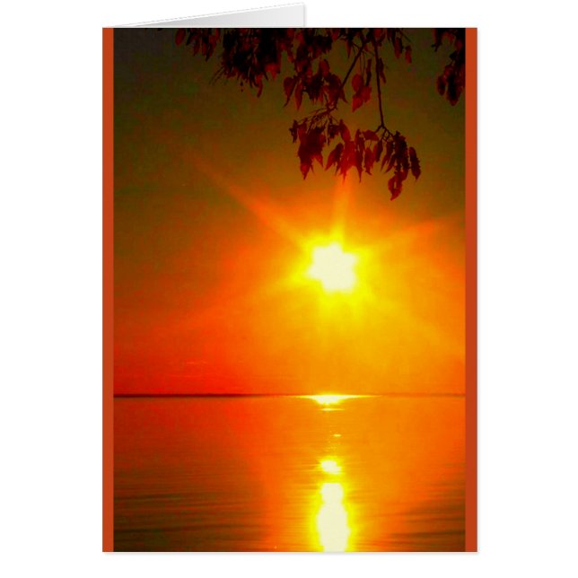 Que Deus brilhe sobre você, cartão de confirmação (Frente)