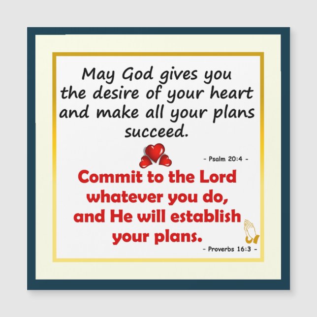 Que Deus lhe dê o desejo do seu coração (Frente)