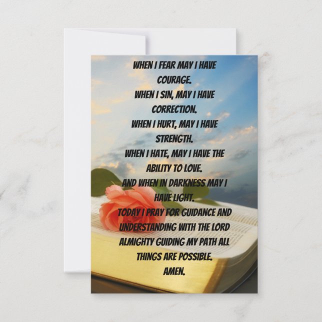 Que Deus Orador Palavra Cartão de Saudação Flat (Frente)