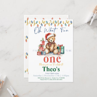 Que Diversão ser um Ursinho de Pelúcia Convite