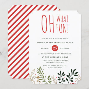 Que Divertido! Convite para Festas de Férias Botân