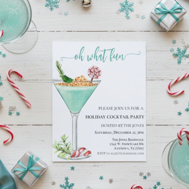Que festa de coquetel de Natal divertida (Criador carregado)