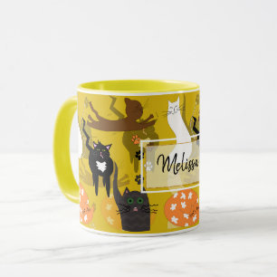 Que gatos tão diferentes. Caneca