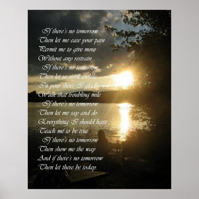 "Que Haja Hoje" Poster (Frente)