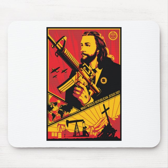 Que Jesus republicano faria? Mousepad (Frente)