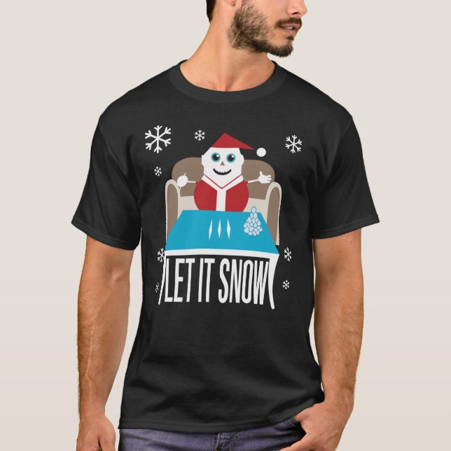 Que Neve Engraçada Camisa De Natal Essencial (Frente)