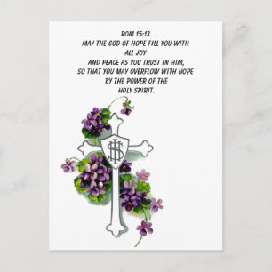 Que o Deus da esperança te preencha com um cartão