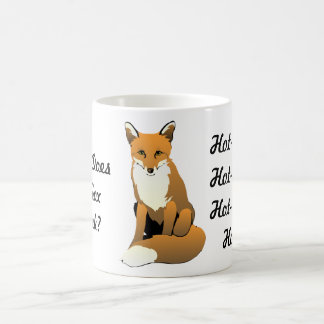 Que o Fox bebe? Chá quente! Caneca