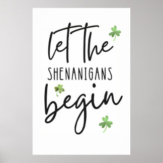 Que os Shenanigans comecem a Poster