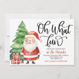 Que Papais noeis Divertidos Convite para Festa de