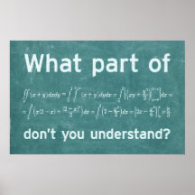 Que parte? - Poster de matemática