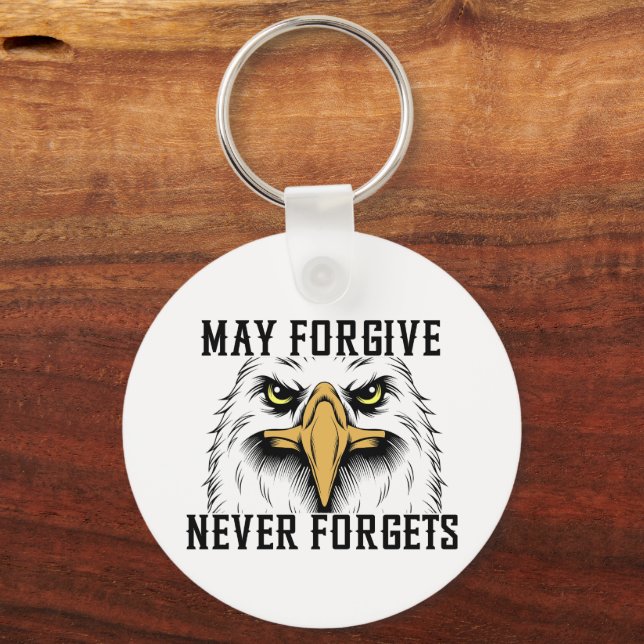 Que Perdoe, Nunca Esquece a Chaveiro de Águia (Frente)