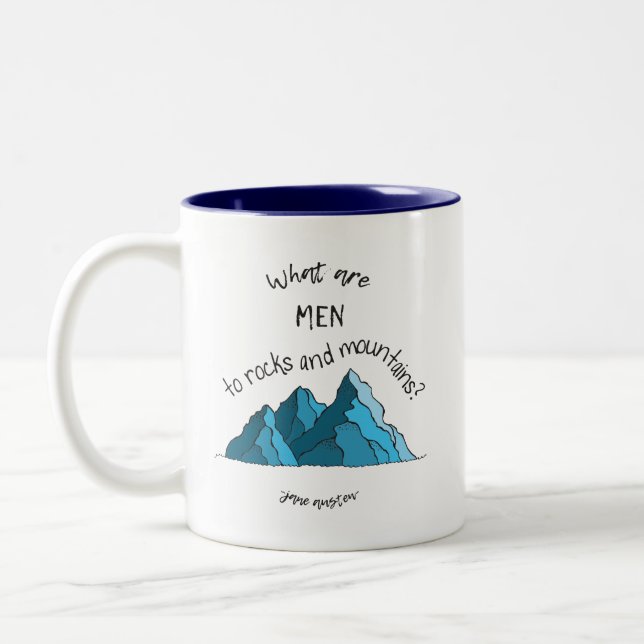 Que são homens às rochas e às montanhas? Caneca do (Esquerda)