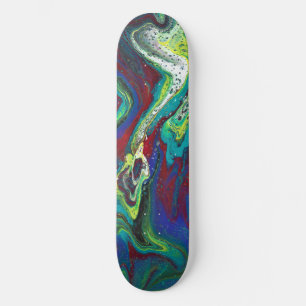 Que Sera 2 Deck de Skate Abstracto Colorido