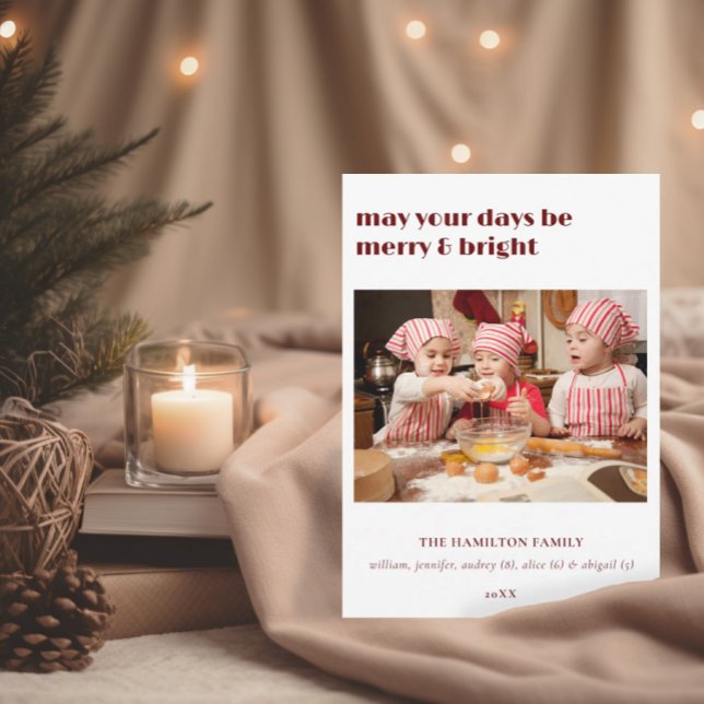 Que Seus Dias Sejam Feliz E Belo Cartão De Natal (Criador carregado)