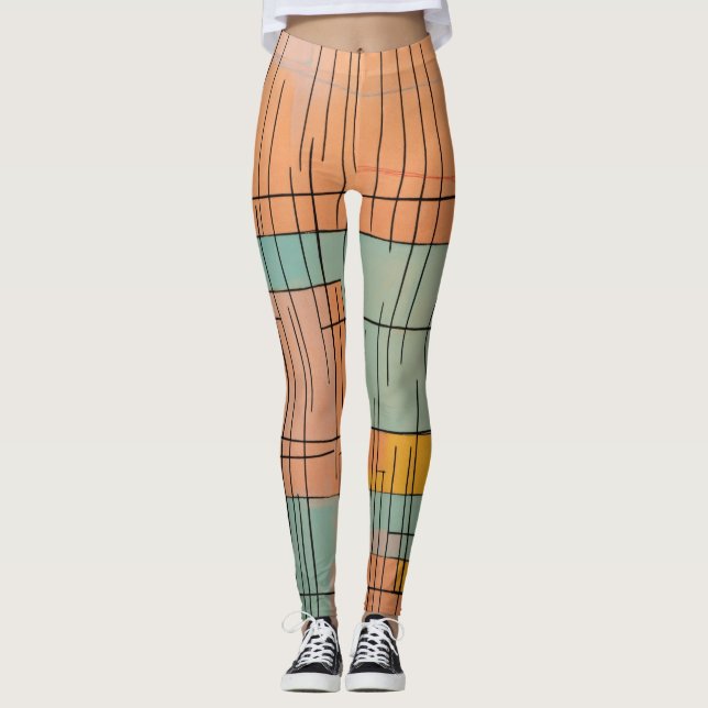 Que tal "Citrus Sketch: Leggings femininas (Frente)