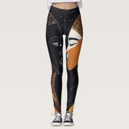 Que tal "Sinfonia em preto: Leggings de arte Casal