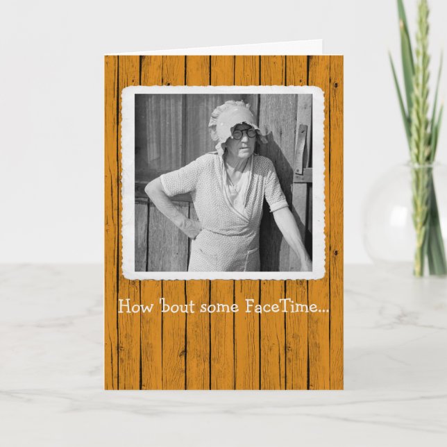 Que Tal Um Cartão De Aniversário Do FaceTime (Frente)