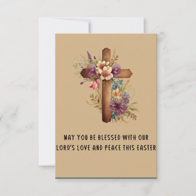 Que você seja abençoado com nosso Cartão de Páscoa (Frente)