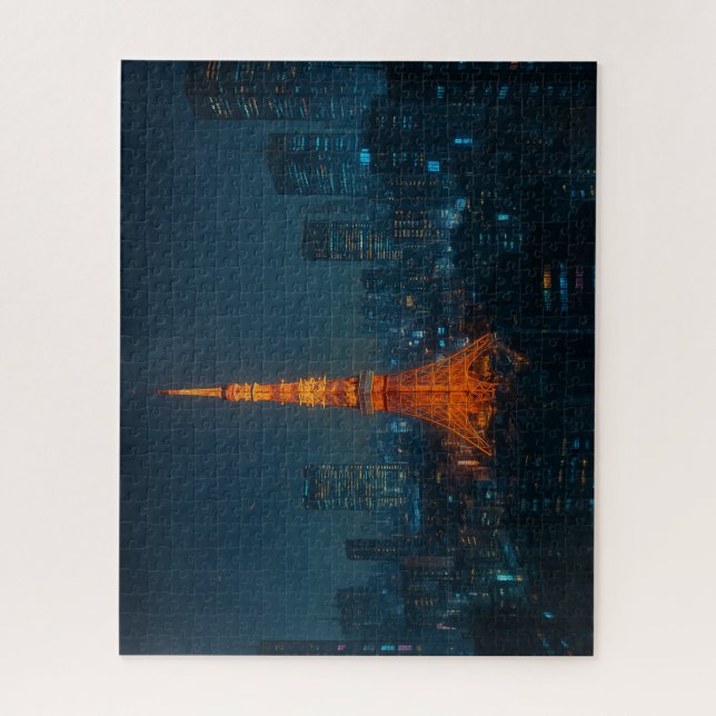 Quebra-cabeça サイバーパンク東京タワー/Cyberpunk Tokyo Tower (Vertical)