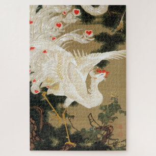 QUEBRA-CABEÇA 動 植 綵 絵(25)老 松 白 鳳 図, 伊, 藤