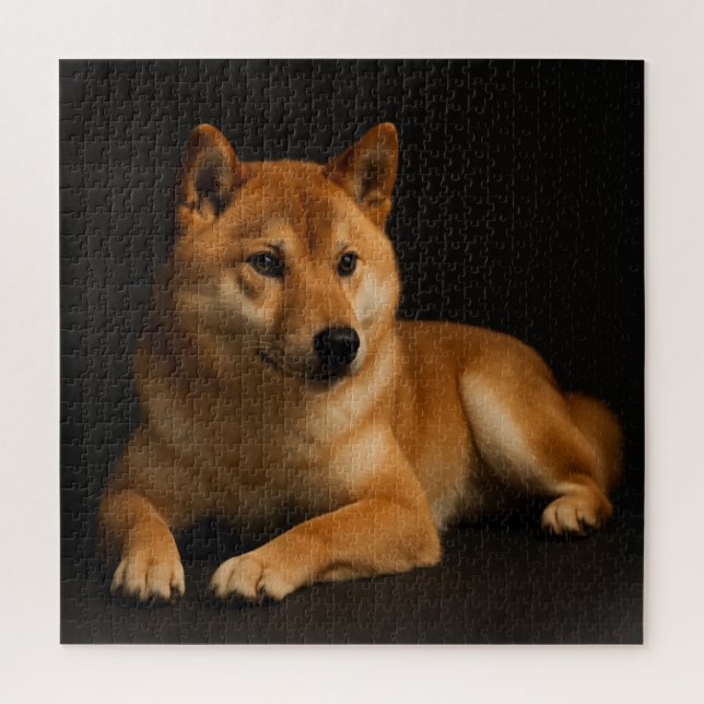 Quebra-cabeça 柴犬ポートレート – Shiba Inu Art (Vertical)