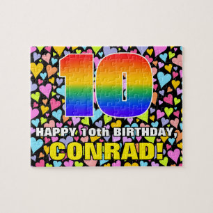 Quebra-cabeça 10º aniversário — Diversão, Amores Formas Cardíaca