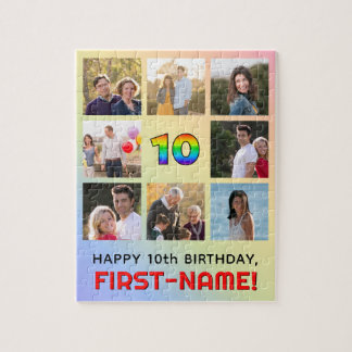 Quebra-cabeça 10º aniversário: Divertido Rainbow #, Personalizar