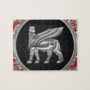 Quebra-cabeça [100] Bull voada Babylonian [prata] [3D]
