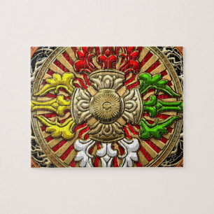 Quebra-cabeça [100] Mandala dobro tibetana de Dorje