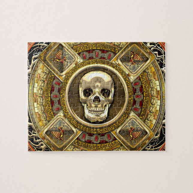 Quebra-cabeça [100] Mictlantecuhtli - deus asteca da morte (Horizontal)