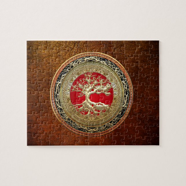 Quebra-cabeça [100] Tesouro achado: Árvore de vida celta [ouro] (Horizontal)