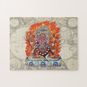 Quebra-cabeça [100] Tibetano Thangka - Deidade Wrathful Hayagriv