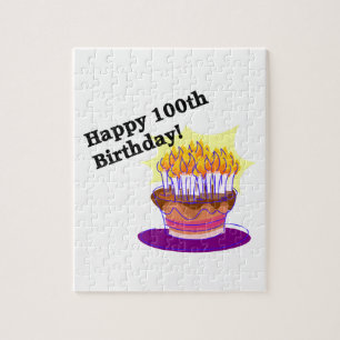 Quebra-cabeça 100th aniversário feliz
