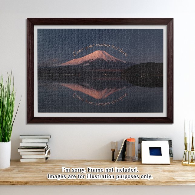 Quebra-cabeça [1014] Mt.Fuji – Reflections of a Scarlet Dawn (An image of a puzzle displayed in a bright and open room. // 明るく風通しの良い部屋を飾ったときのイメージ)