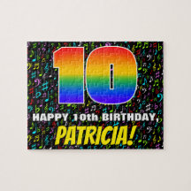 10.o aniversário — Símbolos musicais divertidos e 