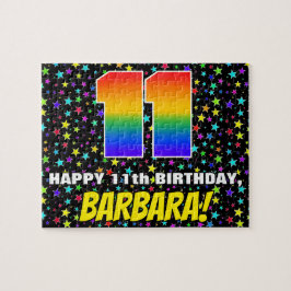 Quebra-cabeça 11 Birthday — Padrão Colorido e Divertido de Estre