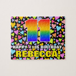 Quebra-cabeça 11 de Aniversário — Diversão, Amores Formas Cardía