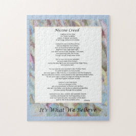 Quebra-cabeça 11x14" 252 Piece Nicene Creed Oração Cristã