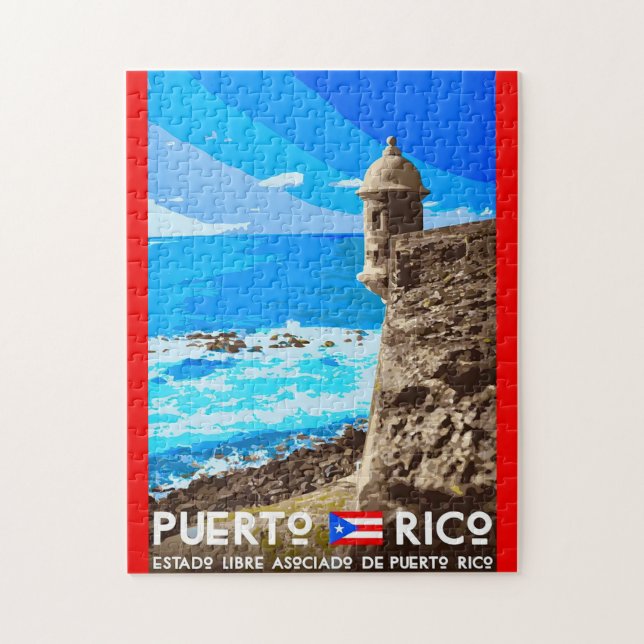 Quebra-cabeça 11x14 de viagem a Porto Rico (Vertical)