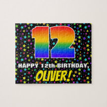 12 Birthday — Padrão Colorido e Divertido de Estre