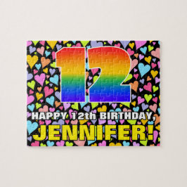 Quebra-cabeça 12 de Aniversário — Diversão, Amores Formas Cardía